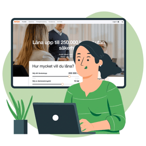 Avida Finans screenshot illustration