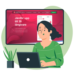 Enkelfinans screenshot illustration