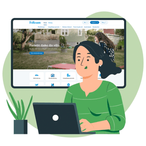 Folksam screenshot illustration