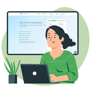 SMSPengar screenshot illustration