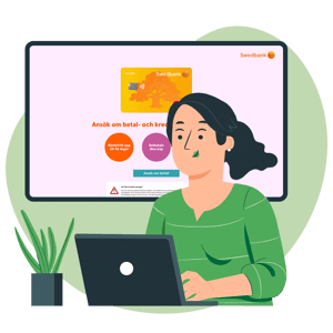 Swedbank Mastercard screenshot illustration