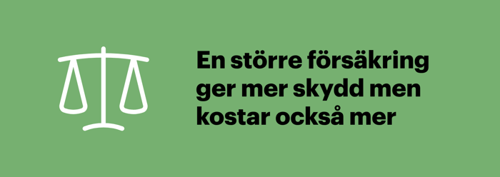 Större hästförsäkring ger mer skydd men kostar mer