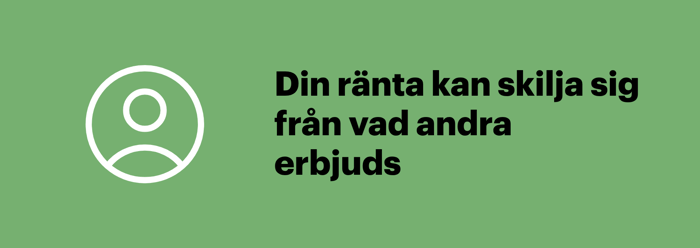 Räntan på lån som är lätta att få är individuell och baseras på din kreditvärdighet.