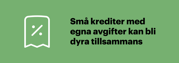 Många små lån och krediter med egna avgifter kan tillsammans bli dyra, något ett samlingslån kan förändra.