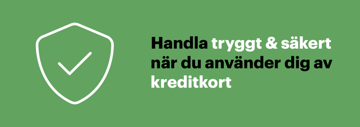 Handla tryggt & säkert med kreditkort